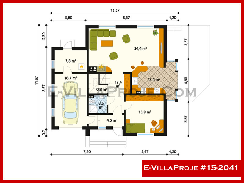 Ev Villa Proje #15 - 2041 Detay 2
