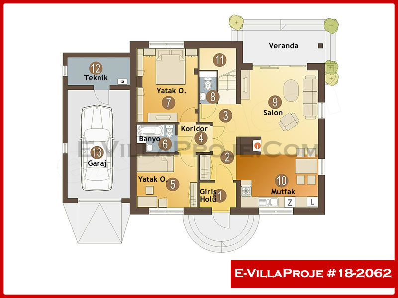 Ev Villa Proje #18 - 2062 Detay 2