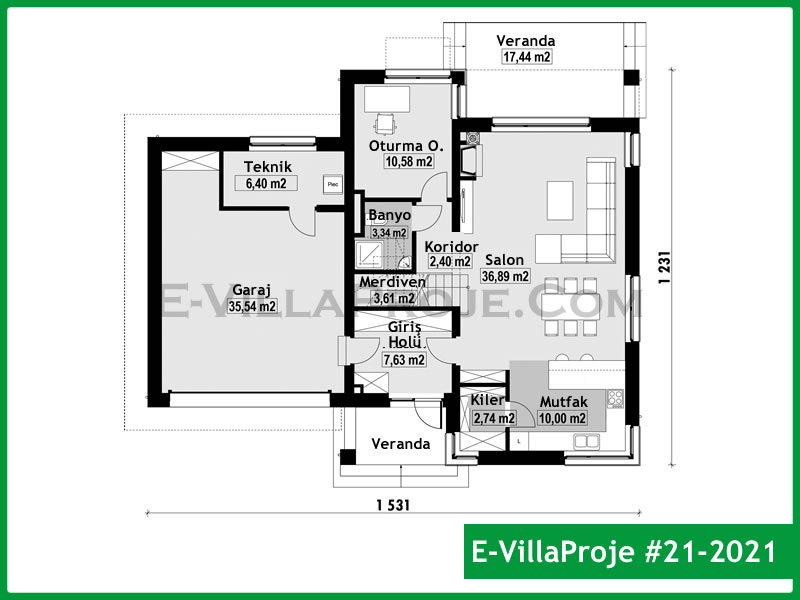 Ev Villa Proje #21 - 2021 Detay 2
