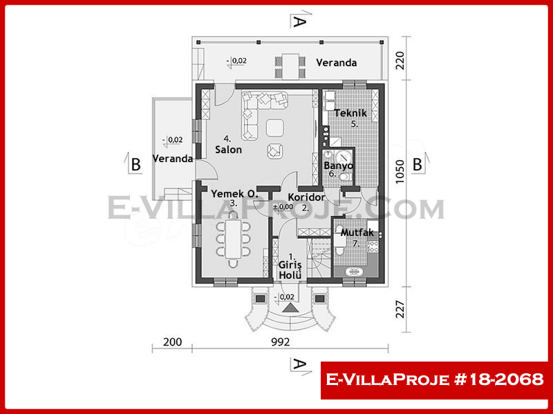 Ev Villa Proje #18 - 2068 Detay 2