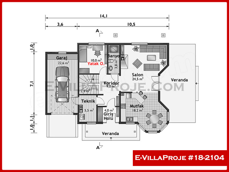 Ev Villa Proje #18 - 2104 Detay 2