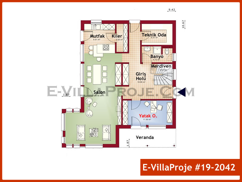 Ev Villa Proje #19 - 2042 Detay 2