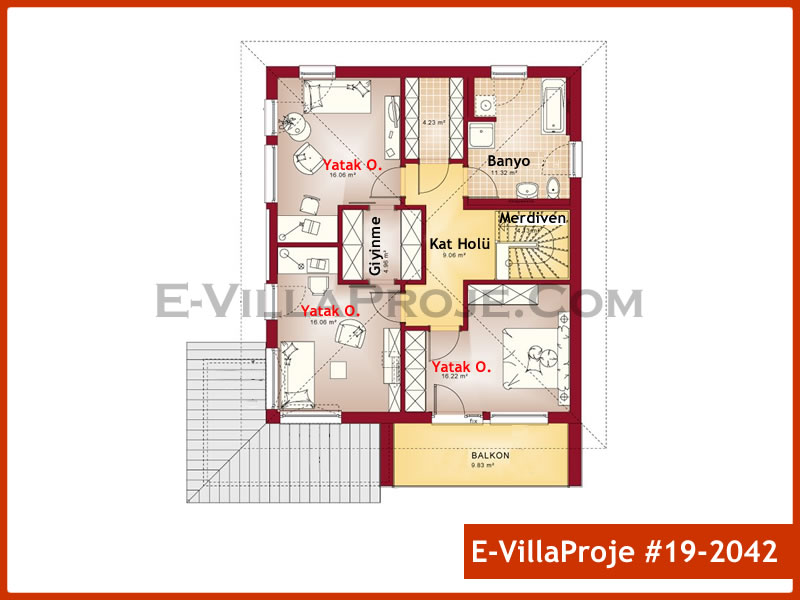 Ev Villa Proje #19 - 2042 Detay 3