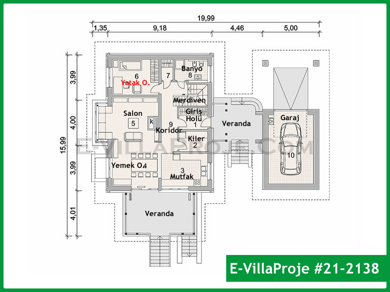 Ev Villa Proje #21 - 2138 Detay 2