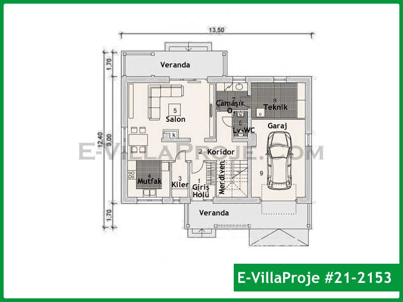 Ev Villa Proje #21 - 2153 Detay 2