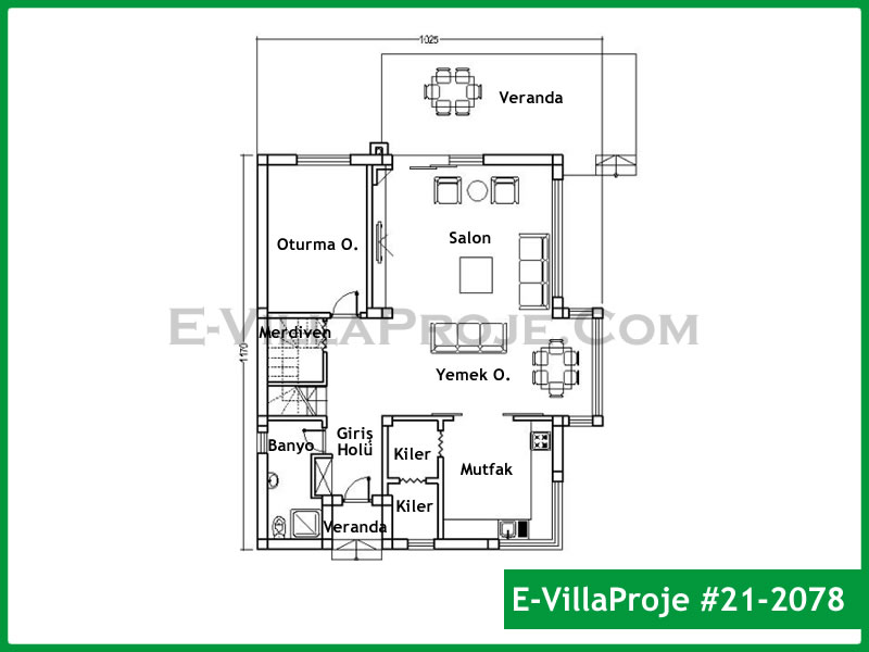 Ev Villa Proje #21 - 2078 Detay 2