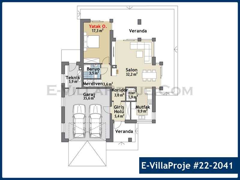 Ev Villa Proje #22 - 2041 Detay 2