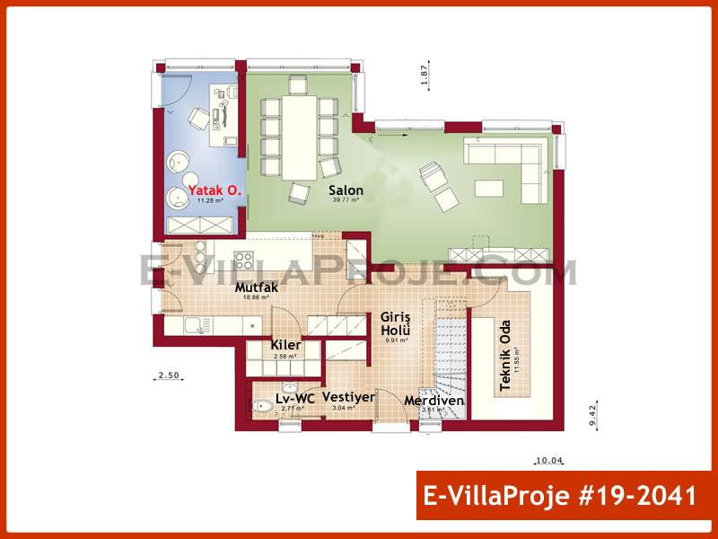 Ev Villa Proje #19 - 2041 Detay 2