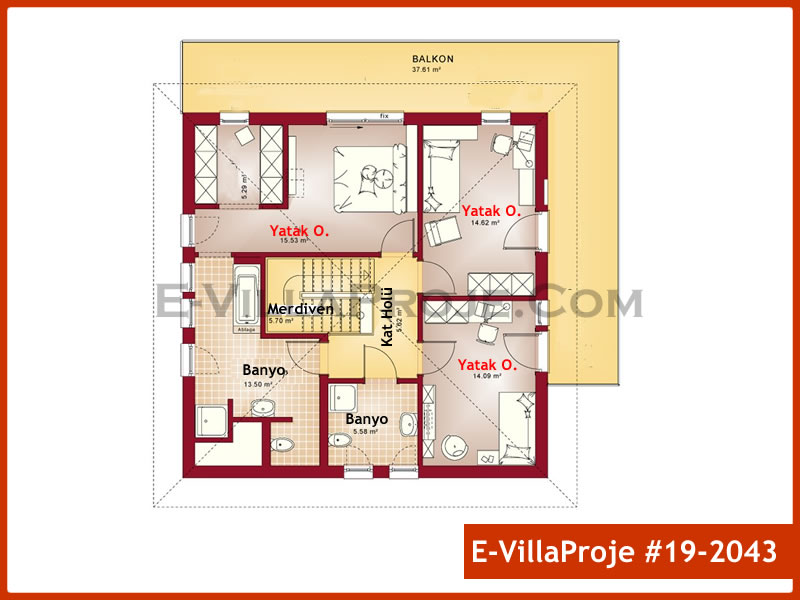 Ev Villa Proje #19 - 2043 Detay 3