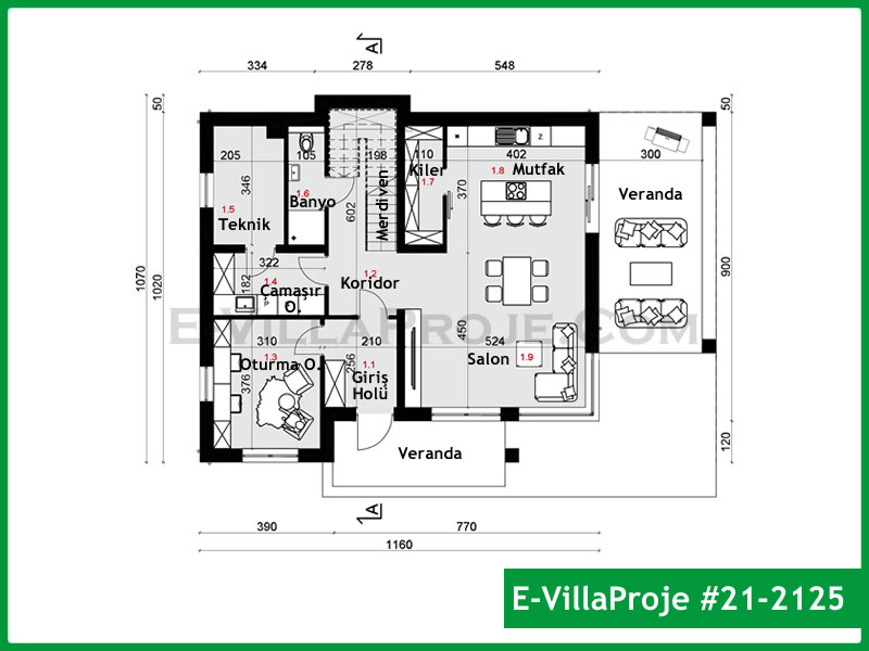 Ev Villa Proje #21 - 2125 Detay 2