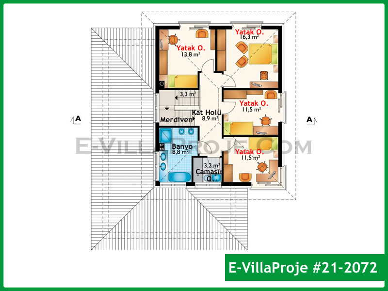 Ev Villa Proje #21 - 2072 Detay 3
