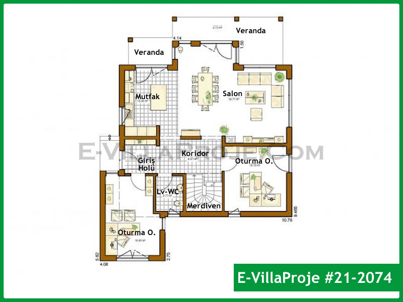 Ev Villa Proje #21 - 2074 Detay 2