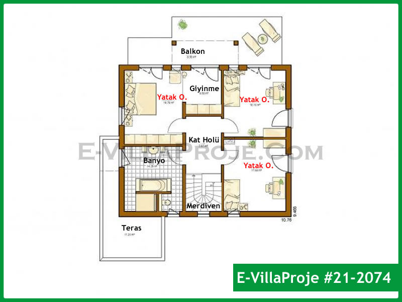 Ev Villa Proje #21 - 2074 Detay 3