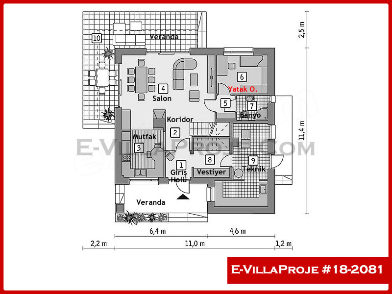 Ev Villa Proje #18 - 2081 Detay 2