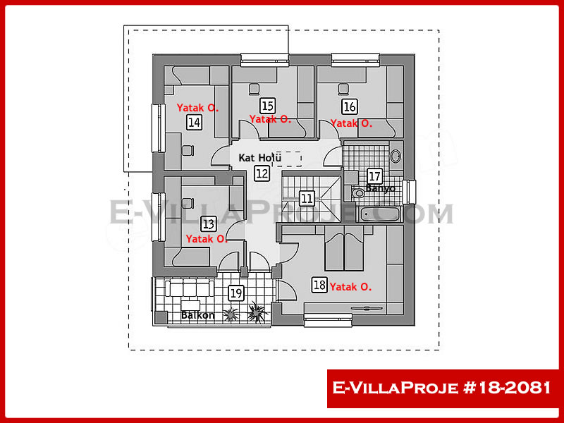 Ev Villa Proje #18 - 2081 Detay 3