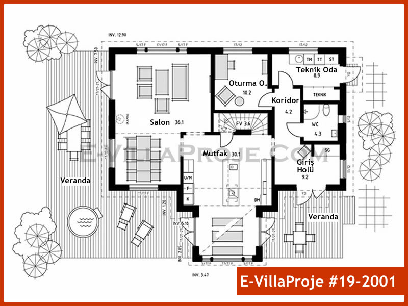 Ev Villa Proje #19 - 2001 Detay 2