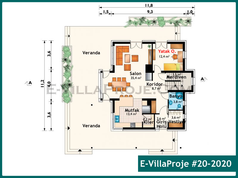 Ev Villa Proje #20 - 2020 Detay 2