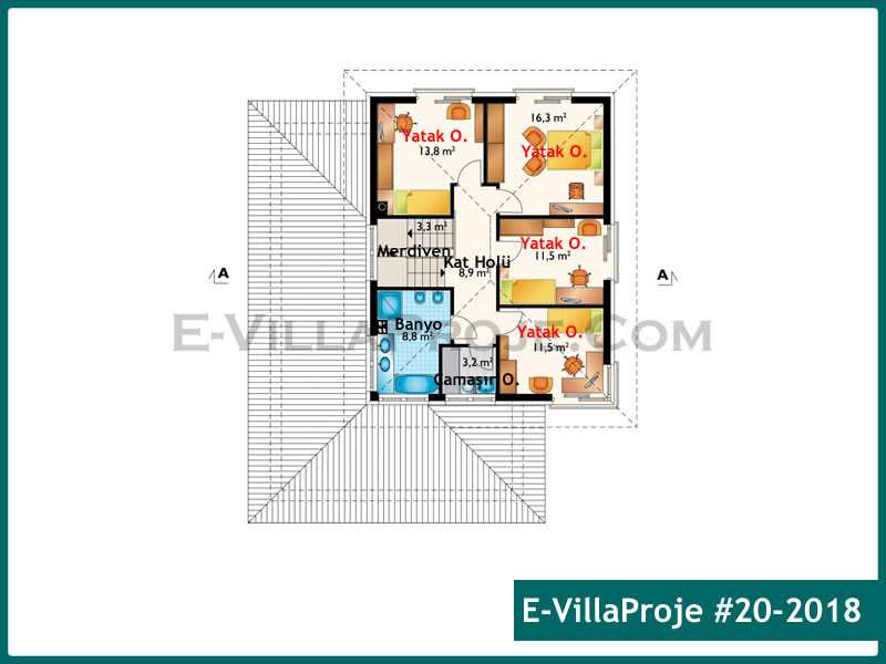 Ev Villa Proje #20 - 2018 Detay 3