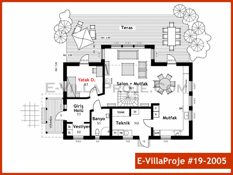 Ev Villa Proje #19 - 2005 Detay 2