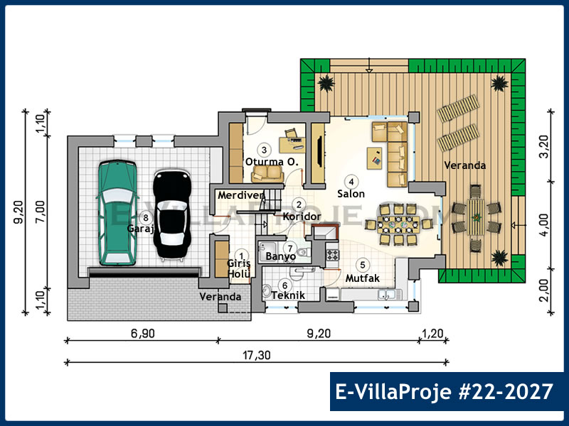 Ev Villa Proje #22 - 2027 Detay 2