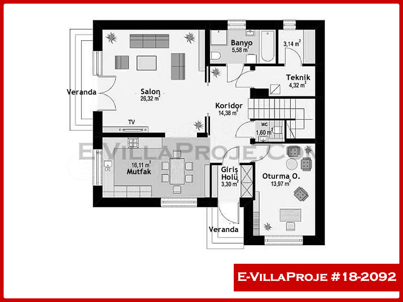 Ev Villa Proje #18 - 2092 Detay 2