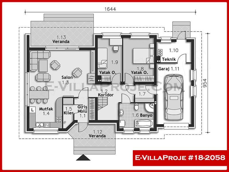 Ev Villa Proje #18 - 2058 Detay 2