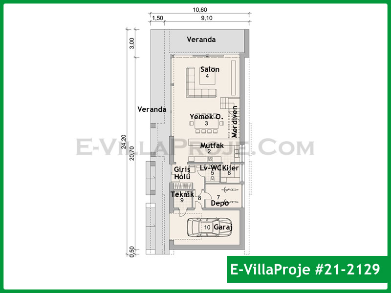 Ev Villa Proje #21 - 2129 Detay 2