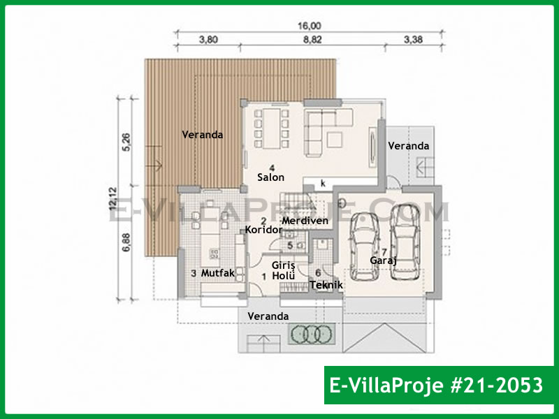 Ev Villa Proje #21 - 2053 Detay 2