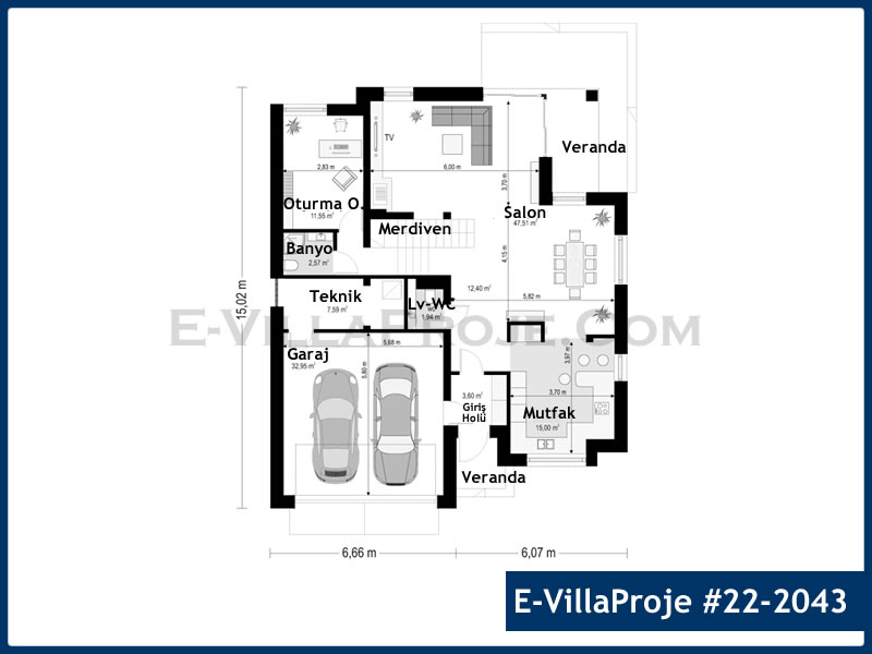 Ev Villa Proje #22 - 2043 Detay 2