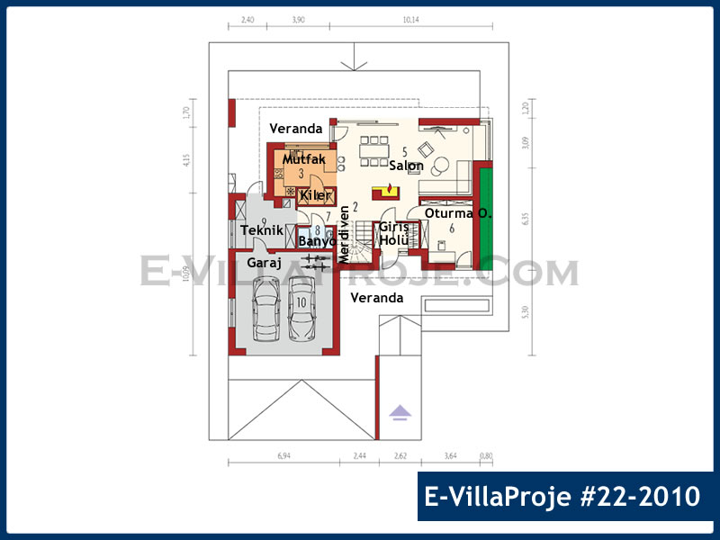 Ev Villa Proje #22 - 2010 Detay 2