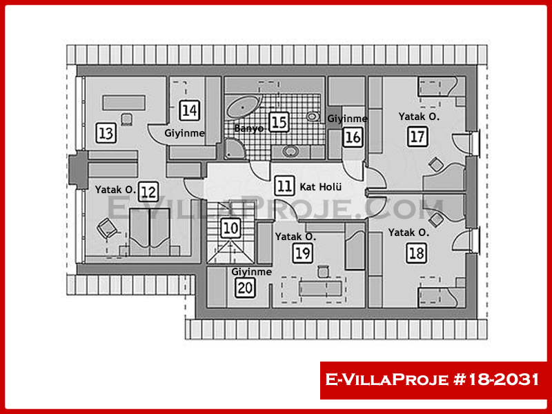 Ev Villa Proje #18 - 2031 Detay 3
