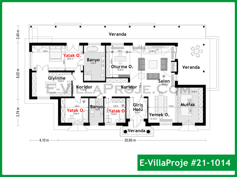 Ev Villa Proje #21 - 1014 Detay 2
