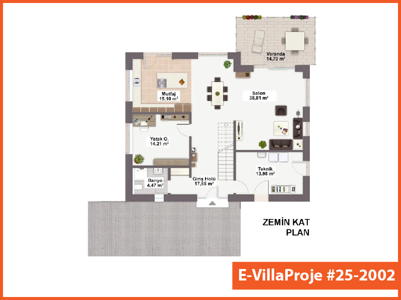 Ev Villa Proje #25 - 2002 Detay 2