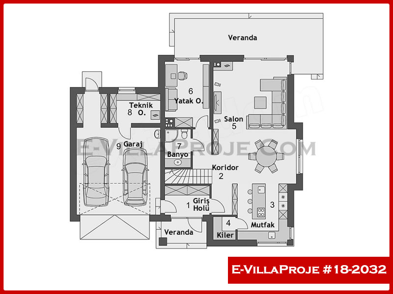 Ev Villa Proje #18 - 2032 Detay 2