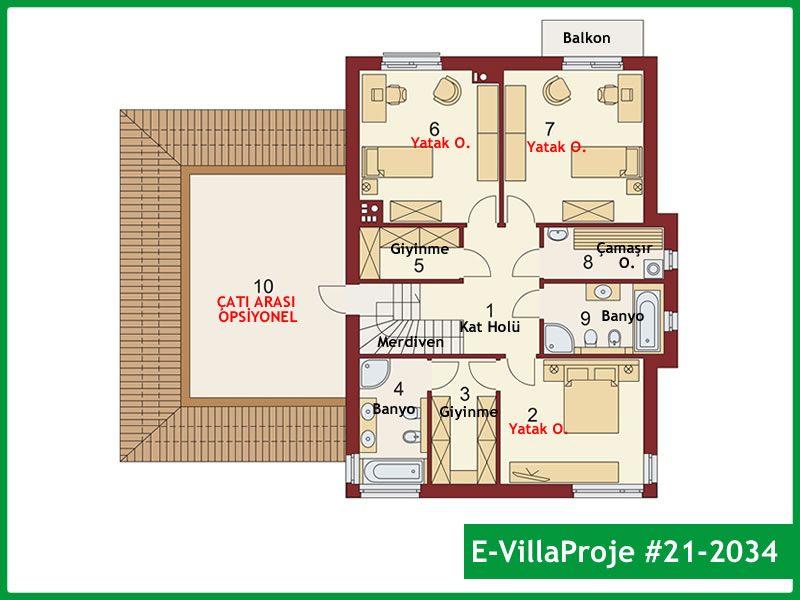 Ev Villa Proje #21 - 2034 Detay 3