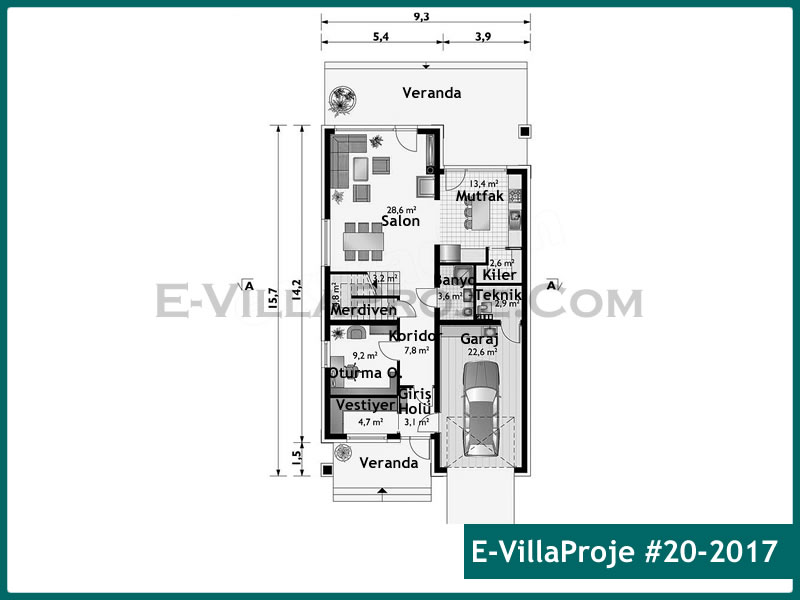 Ev Villa Proje #20 - 2017 Detay 2