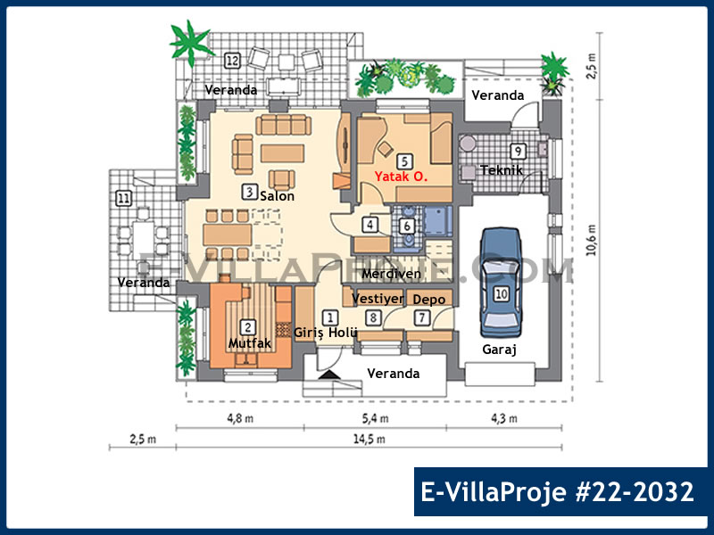 Ev Villa Proje #22 - 2032 Detay 2