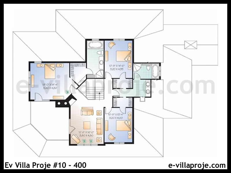 Ev Villa Proje #10 - 400 Detay 3