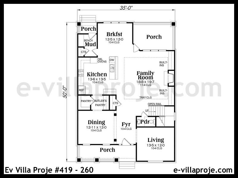 Ev Villa Proje #419 - 260 Detay 2