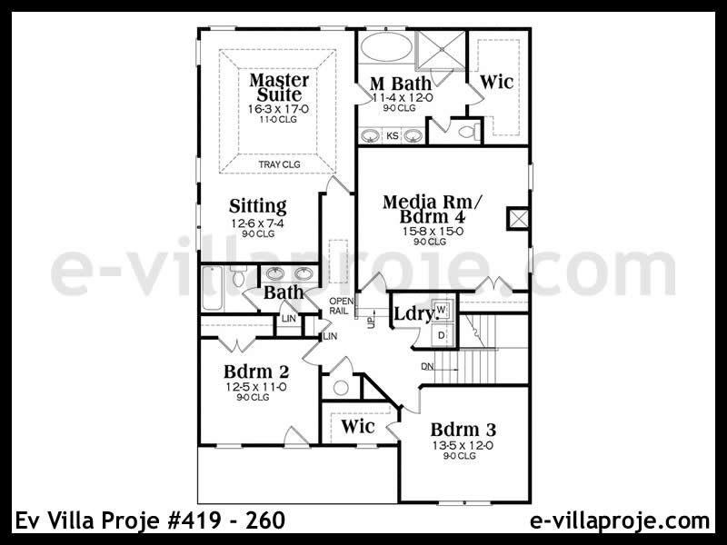 Ev Villa Proje #419 - 260 Detay 3