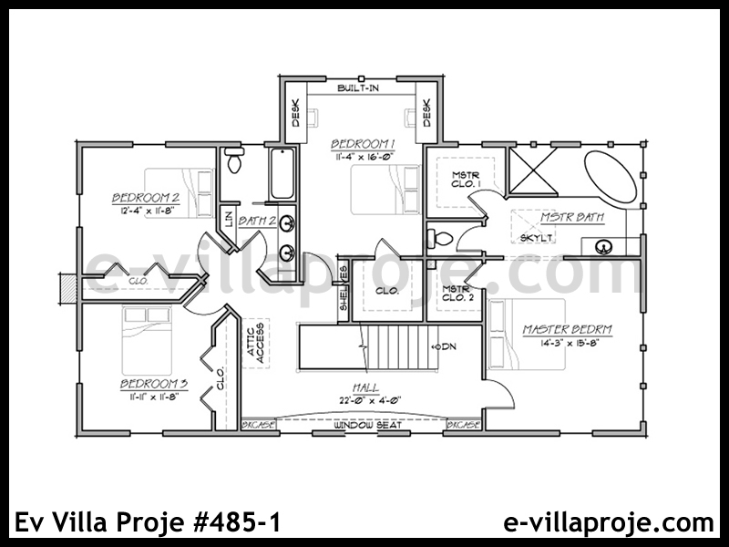 Ev Villa Proje #485 - 1 Detay 3