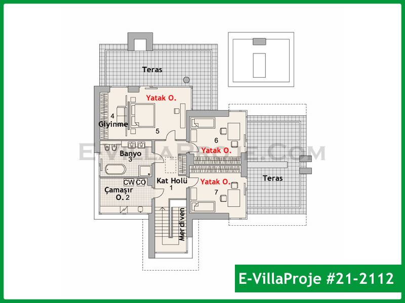 Ev Villa Proje #21 - 2112 Detay 3