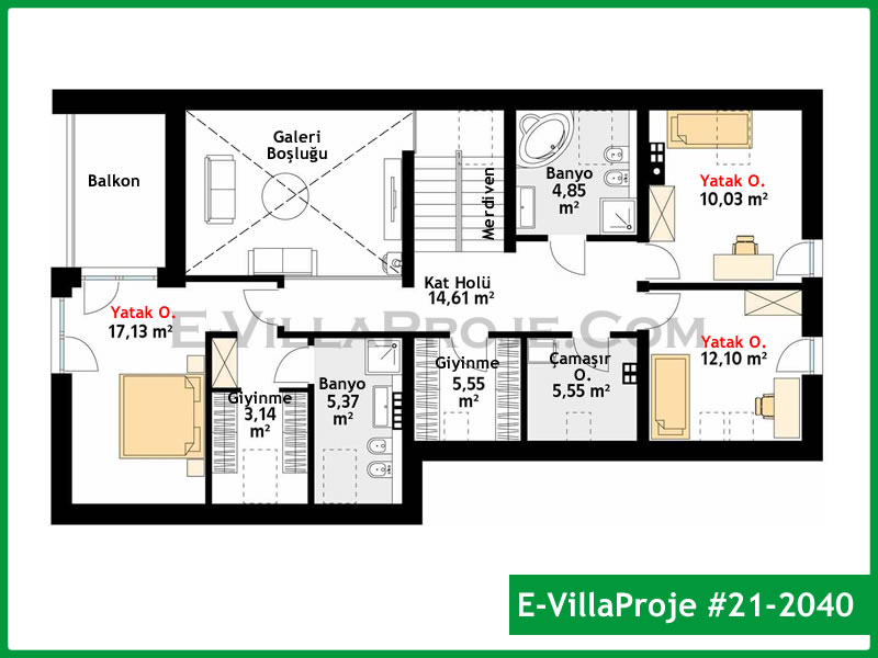 Ev Villa Proje #21 - 2040 Detay 3