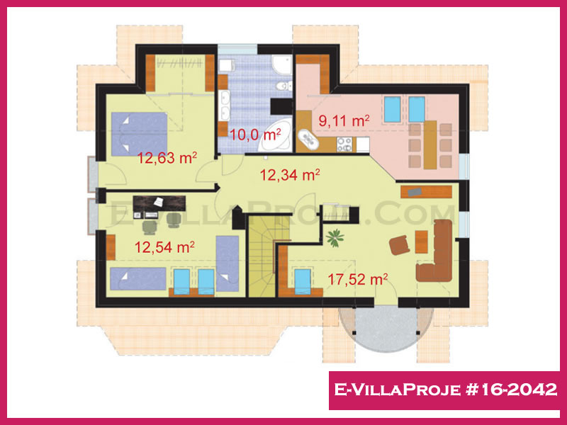 Ev Villa Proje #16 - 2042 Detay 3