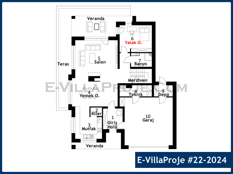 Ev Villa Proje #22 - 2024 Detay 2