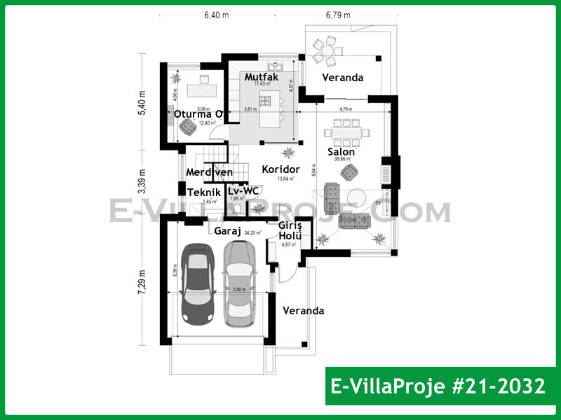 Ev Villa Proje #21 - 2032 Detay 2