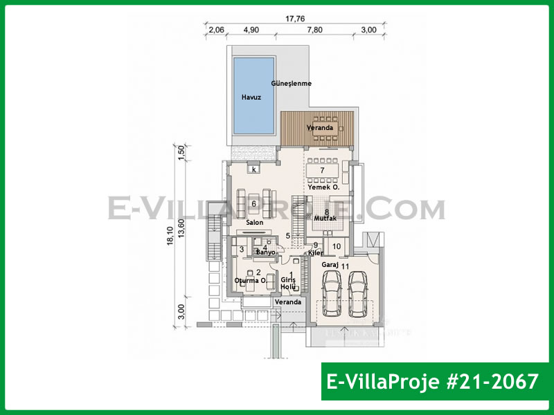 Ev Villa Proje #21 - 2067 Detay 2