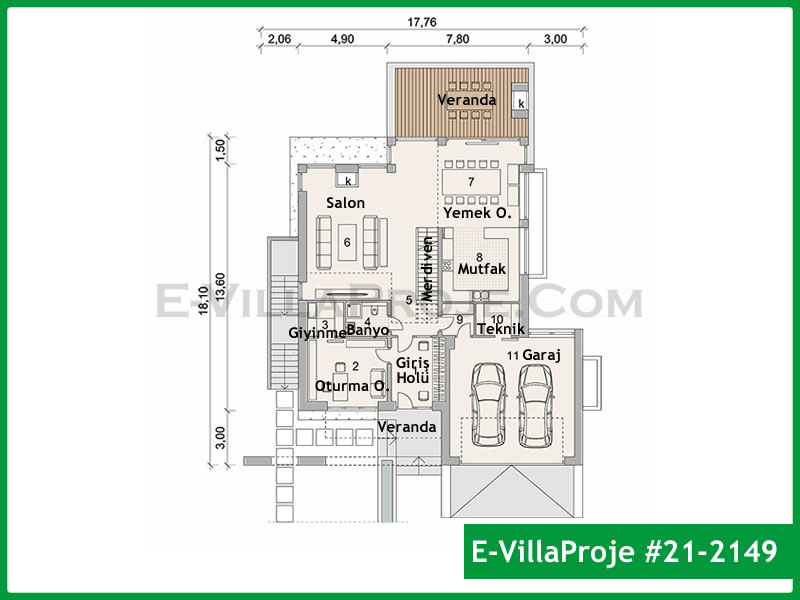 Ev Villa Proje #21 - 2149 Detay 2