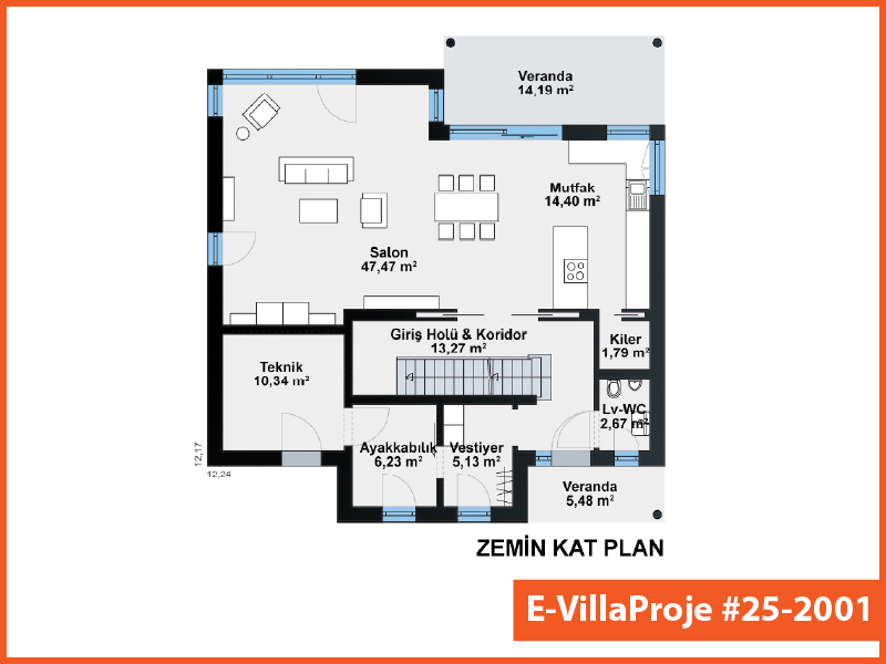 Ev Villa Proje #25 - 2001 Detay 2