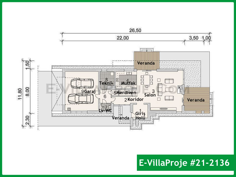Ev Villa Proje #21 - 2136 Detay 2
